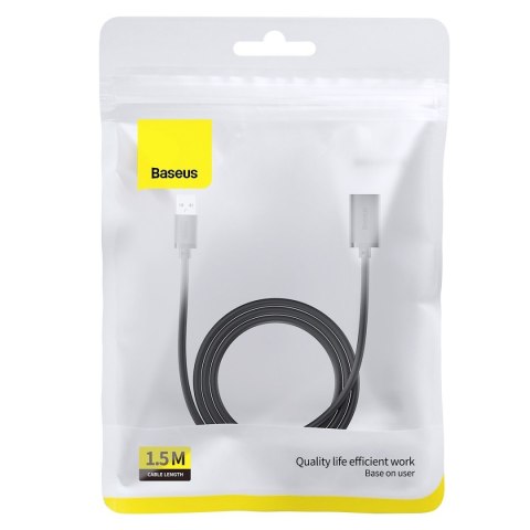 Przedłużacz kabla przewodu USB 3.0 1.5m czarny Przedłużacz kabla przewodu USB 3.0 1.5m czarny