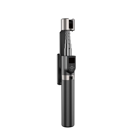 Selfie stick kijek teleskopowy do selfie ze statywem i pilotem BT F18W czarny Selfie stick kijek teleskopowy do selfie ze statywem i pilotem BT F18W czarny