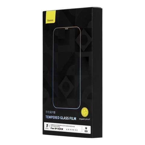 Szkło hartowane do iPhone 11 / XR z osłoną na głośnik 0.4mm ZESTAW Szkło hartowane do iPhone 11 / XR z osłoną na głośnik 0.4mm ZESTAW