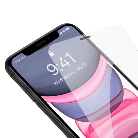 Szkło hartowane do iPhone 11 / XR z osłoną na głośnik 0.4mm ZESTAW Szkło hartowane do iPhone 11 / XR z osłoną na głośnik 0.4mm ZESTAW
