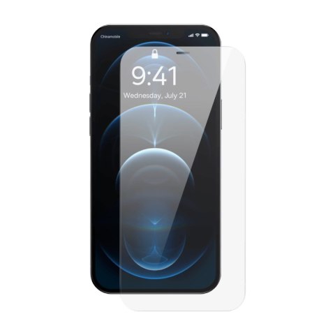Szkło hartowane do iPhone 12 Pro Max z osłoną na głośnik 0.4mm ZESTAW Szkło hartowane do iPhone 12 Pro Max z osłoną na głośnik 0.4mm ZESTAW
