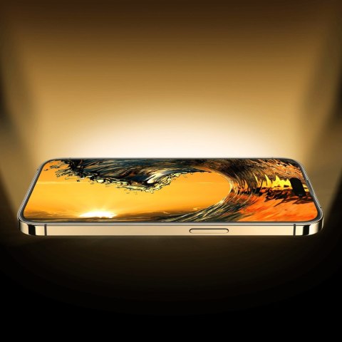 Szkło hartowane do iPhone 14 Pro Max z osłoną na głośnik 0.4mm ZESTAW Szkło hartowane do iPhone 14 Pro Max z osłoną na głośnik 0.4mm ZESTAW