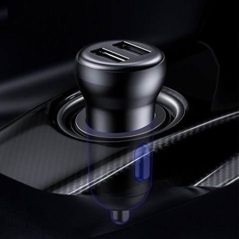 Transmiter FM bezprzewodowy Bluetooth z ładowarką S-16 Overseas edition czarny Transmiter FM bezprzewodowy Bluetooth z ładowarką S-16 Overseas edition czarny