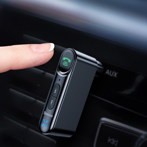 Transmiter samochodowy Bluetooth AUX mini jack 3.5 mm Overseas Edition czarny Transmiter samochodowy Bluetooth AUX mini jack 3.5 mm Overseas Edition czarny