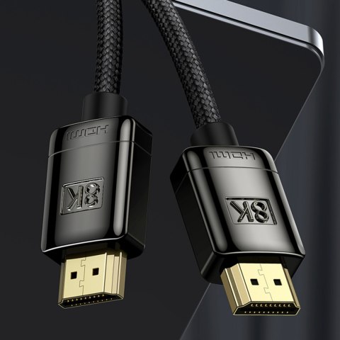 Wytrzymały elastyczny kabel HDMI 2.1 8K High Definition Series 2m czarny Wytrzymały elastyczny kabel HDMI 2.1 8K High Definition Series 2m czarny