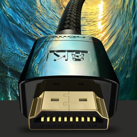 Wytrzymały elastyczny kabel HDMI 2.1 8K High Definition Series 2m czarny Wytrzymały elastyczny kabel HDMI 2.1 8K High Definition Series 2m czarny