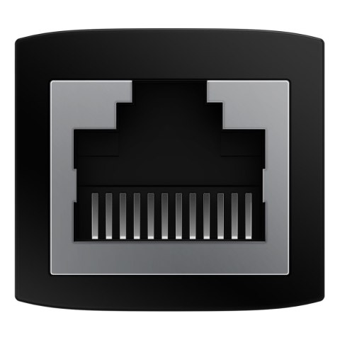 Złączka łącznik kabli sieciowych Ethernet RJ45 czarna ZESTAW 10szt. Złączka łącznik kabli sieciowych Ethernet RJ45 czarna ZESTAW 10szt.