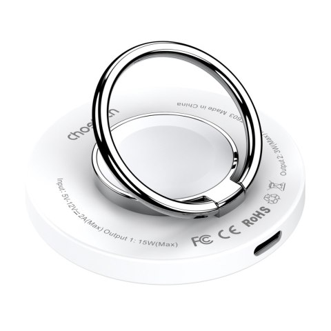 Ładowarka indukcyjna do iPhone MagSafe z uchwytem 15W biała Ładowarka indukcyjna do iPhone MagSafe z uchwytem 15W biała