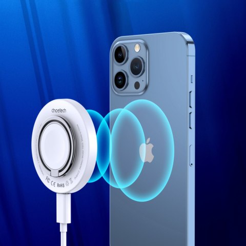 Ładowarka indukcyjna do iPhone MagSafe z uchwytem 15W biała Ładowarka indukcyjna do iPhone MagSafe z uchwytem 15W biała