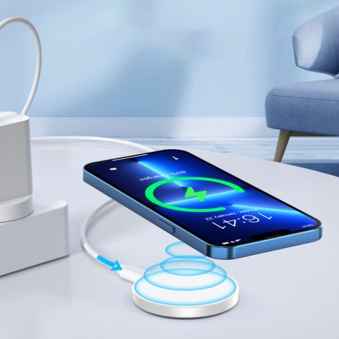 Ładowarka indukcyjna do iPhone MagSafe z uchwytem 15W biała Ładowarka indukcyjna do iPhone MagSafe z uchwytem 15W biała