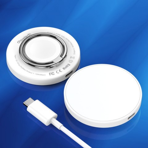 Ładowarka indukcyjna do iPhone MagSafe z uchwytem 15W biała Ładowarka indukcyjna do iPhone MagSafe z uchwytem 15W biała