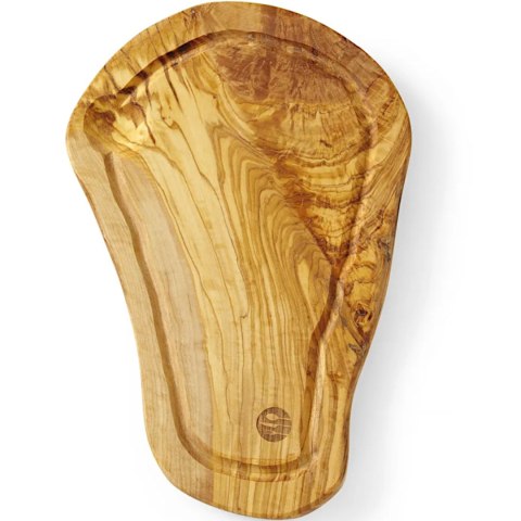Deska do serwowania z drewna oliwnego z rowkiem 300 x 210 x 18 mm - Hendi 505199 Deska do serwowania z drewna oliwnego z rowkiem 300 x 210 x 18 mm - Hendi 505199