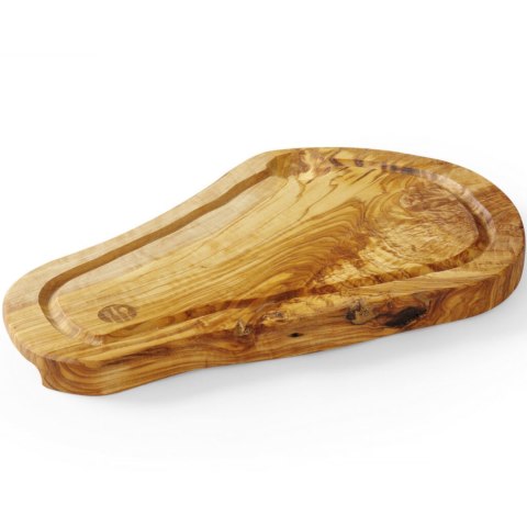 Deska do serwowania z drewna oliwnego z rowkiem 300 x 210 x 18 mm - Hendi 505199 Deska do serwowania z drewna oliwnego z rowkiem 300 x 210 x 18 mm - Hendi 505199