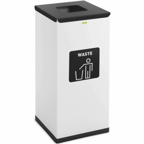 Kosz do segregacji odpady zmieszane stalowy 30.5x30.5x70cm 60L Kosz do segregacji odpady zmieszane stalowy 30.5x30.5x70cm 60L