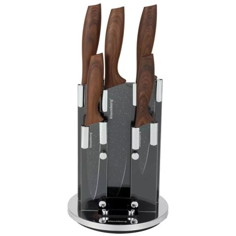 ZESTAW 5 KUCHENNYCH NOŻY W BLOKU KLAUSBERG KB-7615 ZESTAW 5 KUCHENNYCH NOŻY W BLOKU KLAUSBERG KB-7615
