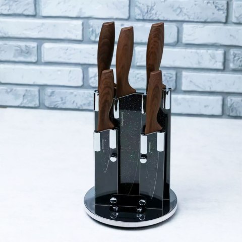 ZESTAW 5 KUCHENNYCH NOŻY W BLOKU KLAUSBERG KB-7615 ZESTAW 5 KUCHENNYCH NOŻY W BLOKU KLAUSBERG KB-7615