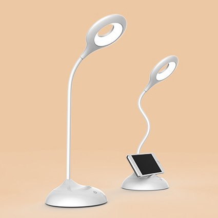 Bezprzewodowa lampka LED kosmetyczna do czytania pracy + kabel micro USB - biały Bezprzewodowa lampka LED kosmetyczna do czytania pracy + kabel micro USB - biały