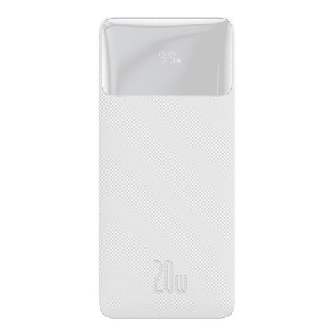 Bipow powerbank z szybkim ładowaniem 10000mAh kabel USB-A microUSB 0.25m biały Bipow powerbank z szybkim ładowaniem 10000mAh kabel USB-A microUSB 0.25m biały