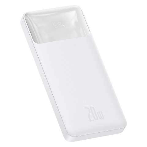Bipow powerbank z szybkim ładowaniem 10000mAh kabel USB-A microUSB 0.25m biały Bipow powerbank z szybkim ładowaniem 10000mAh kabel USB-A microUSB 0.25m biały
