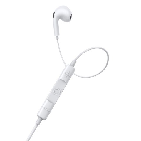Douszne słuchawki na kablu z mikrofonem USB-C Encok C17 białe Douszne słuchawki na kablu z mikrofonem USB-C Encok C17 białe