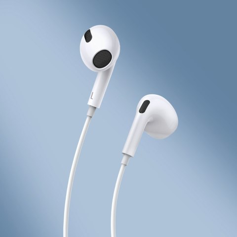 Douszne słuchawki na kablu z mikrofonem USB-C Encok C17 białe Douszne słuchawki na kablu z mikrofonem USB-C Encok C17 białe