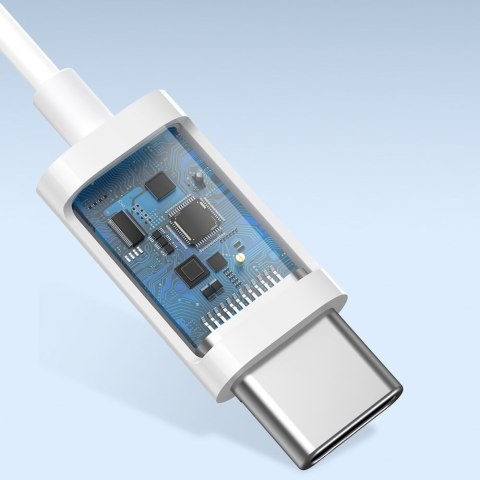 Douszne słuchawki na kablu z mikrofonem USB-C Encok C17 białe Douszne słuchawki na kablu z mikrofonem USB-C Encok C17 białe