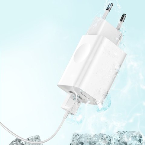 Ładowarka sieciowa zasilacz do kabla USB Quick Charge 3.0 biały Ładowarka sieciowa zasilacz do kabla USB Quick Charge 3.0 biały