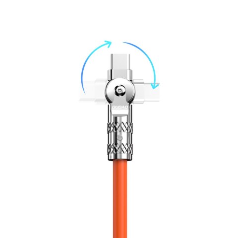 Mocny kabel kątowy do iPhone USB-C - Lightning 30W 1m rotacja 180 pomarańczowy Mocny kabel kątowy do iPhone USB-C - Lightning 30W 1m rotacja 180 pomarańczowy