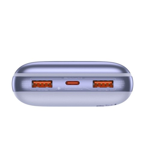 Powerbank Bipow Pro 20000mAh 22.5W z kablem USB USB-C 0.3m fioletowy Powerbank Bipow Pro 20000mAh 22.5W z kablem USB USB-C 0.3m fioletowy