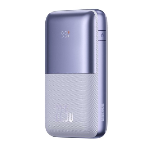 Powerbank Bipow Pro 20000mAh 22.5W z kablem USB USB-C 0.3m fioletowy Powerbank Bipow Pro 20000mAh 22.5W z kablem USB USB-C 0.3m fioletowy
