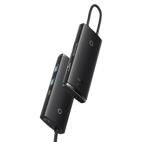 Wielofunkcyjny HUB Lite Series USB-C 2x USB PD HDMI SD/TF czarny Wielofunkcyjny HUB Lite Series USB-C 2x USB PD HDMI SD/TF czarny