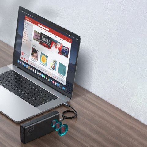Amblight powerbank 65W 30000mAh Overseas Edition czarny Amblight powerbank 65W 30000mAh Overseas Edition czarny