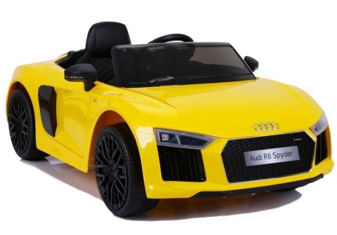 Auto na akumulator Audi R8 Żółty Lakierowane Auto na akumulator Audi R8 Żółty Lakierowane