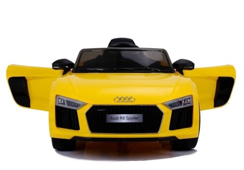 Auto na akumulator Audi R8 Żółty Lakierowane Auto na akumulator Audi R8 Żółty Lakierowane