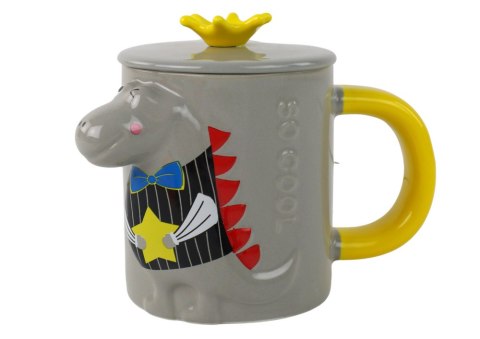 Kubek Ceramiczny Zaparzacz Szary Dinozaur 400 ml Kubek Ceramiczny Zaparzacz Szary Dinozaur 400 ml