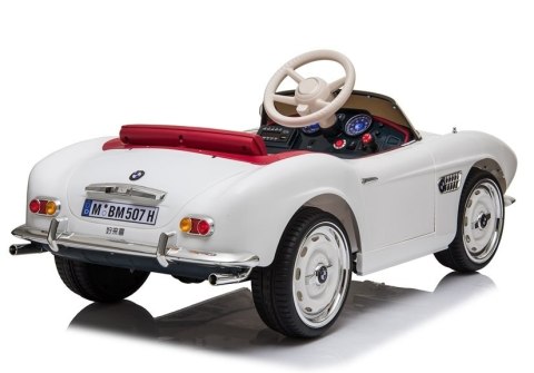 Auto na Akumulator BMW Retro Białe Auto na Akumulator BMW Retro Białe