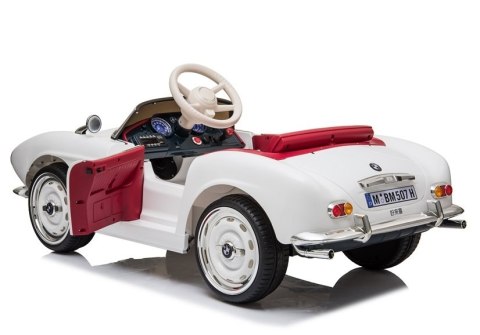 Auto na Akumulator BMW Retro Białe Auto na Akumulator BMW Retro Białe