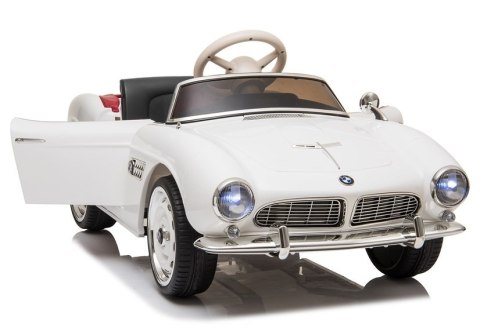 Auto na Akumulator BMW Retro Białe Auto na Akumulator BMW Retro Białe