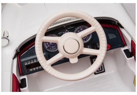 Auto na Akumulator BMW Retro Białe Auto na Akumulator BMW Retro Białe