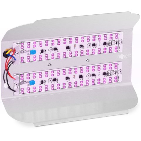 Lampa do wzrostu uprawy roślin pełne spektrum 25 x 17 cm 136 LED 100 W srebrna Lampa do wzrostu uprawy roślin pełne spektrum 25 x 17 cm 136 LED 100 W srebrna