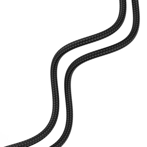Kabel przewód w oplocie USB-C szybkie ładowanie PD 100W 1m czarny Kabel przewód w oplocie USB-C szybkie ładowanie PD 100W 1m czarny