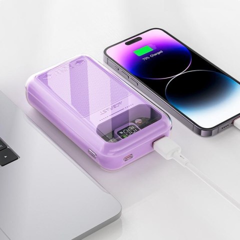 Powerbank 20000mAh Sparkling Series szybkie ładowanie 30W QC AFC FCP SCP fioletowy Powerbank 20000mAh Sparkling Series szybkie ładowanie 30W QC AFC FCP SCP fioletowy