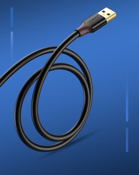 Przedłużacz do kabla przewodu USB 3.0 1.5m czarny Przedłużacz do kabla przewodu USB 3.0 1.5m czarny