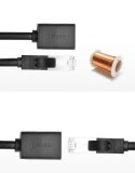 Przedłużacz do kabla skrętki FTP Ethernet RJ45 Cat 6 1000 Mbps 5m czarny