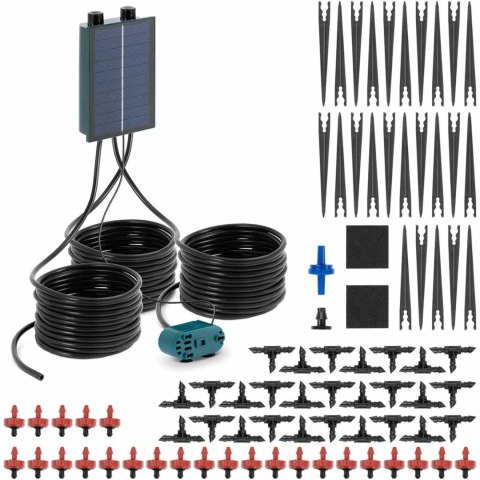 System nawadniający do ogrodu solarny automatyczny 50 kroplowników 10 m 1.6 W System nawadniający do ogrodu solarny automatyczny 50 kroplowników 10 m 1.6 W