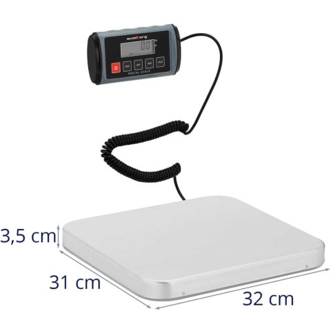 Waga paczkowa pocztowa LCD 31 x 32 cm 100 kg / 0.05 kg Waga paczkowa pocztowa LCD 31 x 32 cm 100 kg / 0.05 kg