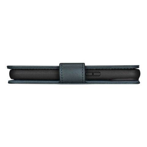 2w1 etui skórzany pokrowiec z klapką iPhone 14 Anti-RFID Oil Wax Wallet Case niebieski 2w1 etui skórzany pokrowiec z klapką iPhone 14 Anti-RFID Oil Wax Wallet Case niebieski