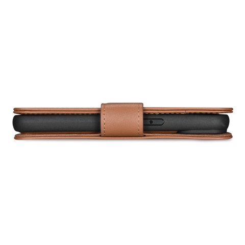 2w1 etui skórzany pokrowiec z klapką iPhone 14 Anti-RFID Wallet Case brązowy 2w1 etui skórzany pokrowiec z klapką iPhone 14 Anti-RFID Wallet Case brązowy