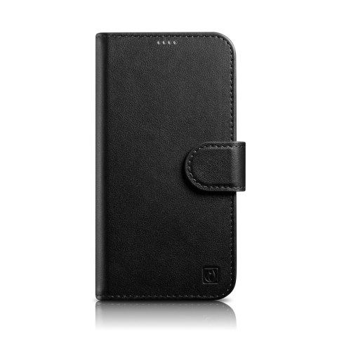 2w1 etui skórzany pokrowiec z klapką iPhone 14 Anti-RFID Wallet Case czarny 2w1 etui skórzany pokrowiec z klapką iPhone 14 Anti-RFID Wallet Case czarny