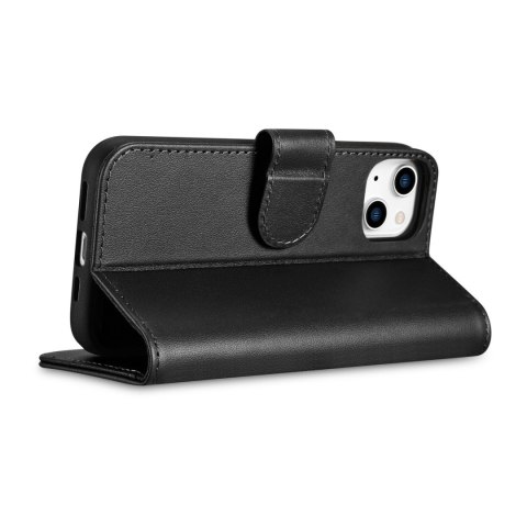 2w1 etui skórzany pokrowiec z klapką iPhone 14 Anti-RFID Wallet Case czarny 2w1 etui skórzany pokrowiec z klapką iPhone 14 Anti-RFID Wallet Case czarny